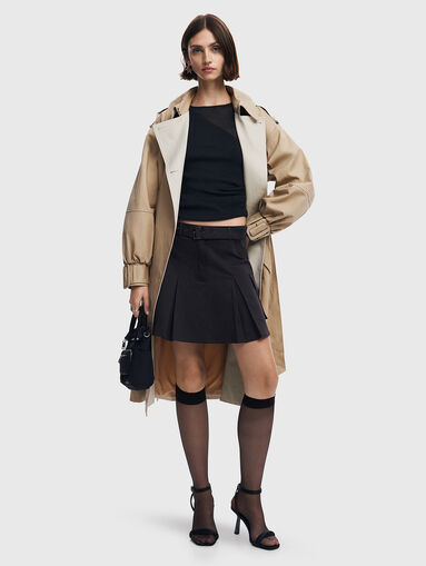 Pleated skirt in black  - 5