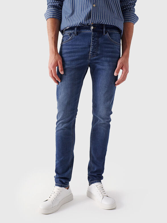 Skinny jeans with logo patch - 1