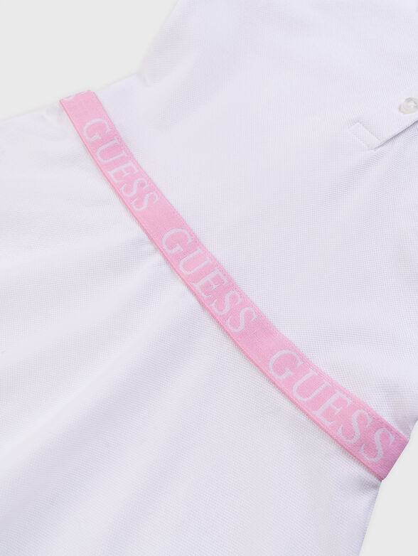 White dress in cotton pique - 3