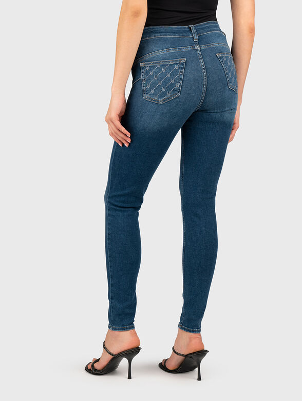 Slim jeans with rhinestones - 2