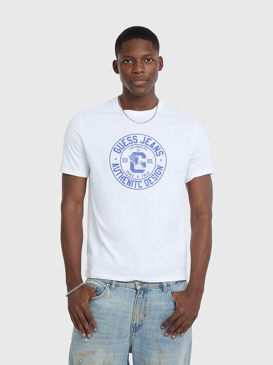 Слим тениска с лого принт - 1