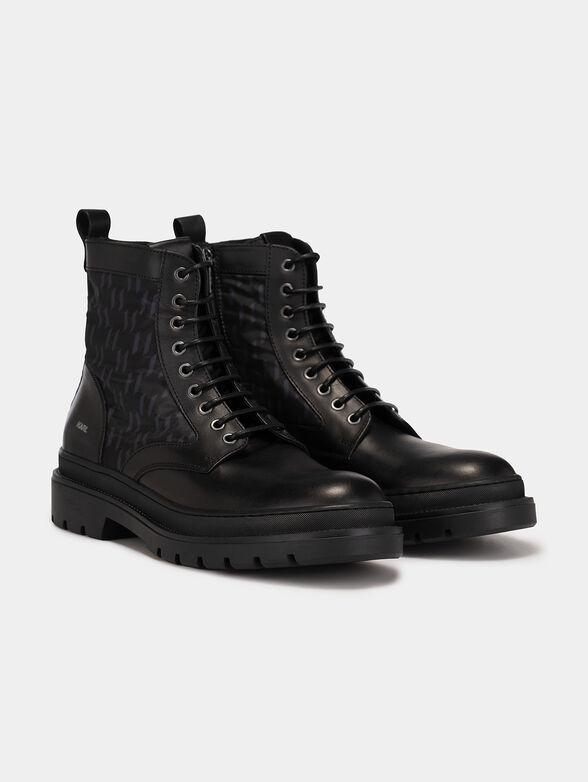 OUTLAND ankle boots with monogram logo print - 2