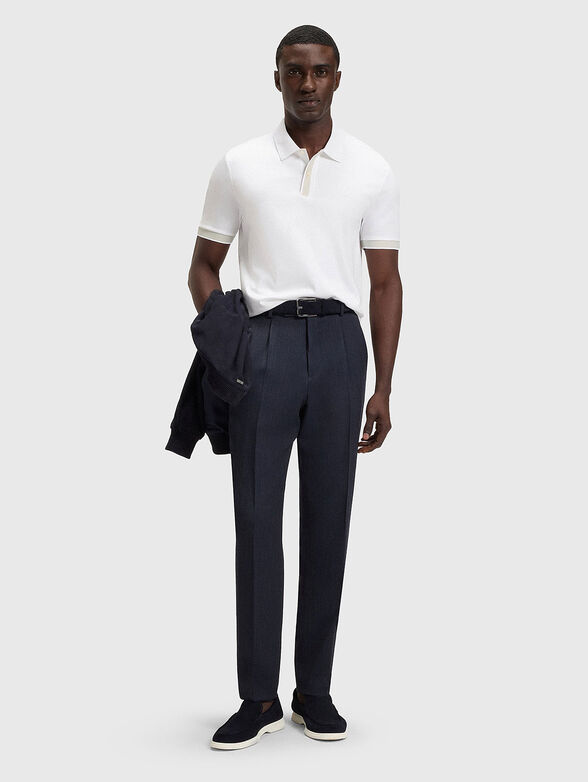 Cotton polo shirt with buttons - 2