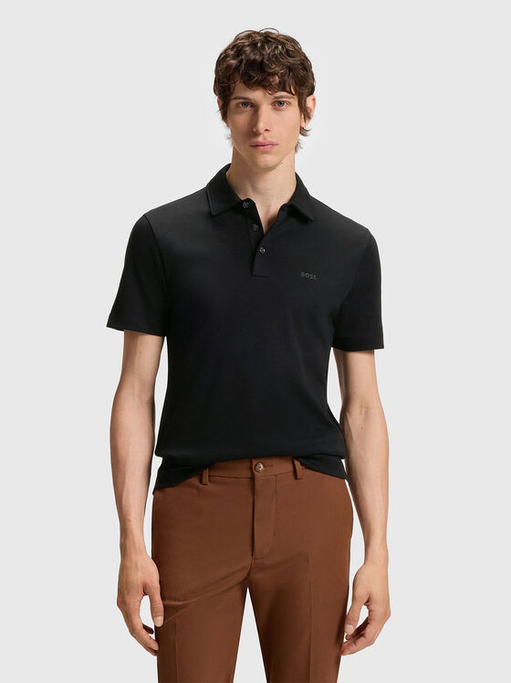 PALOSH поло-шърт в черно - 1