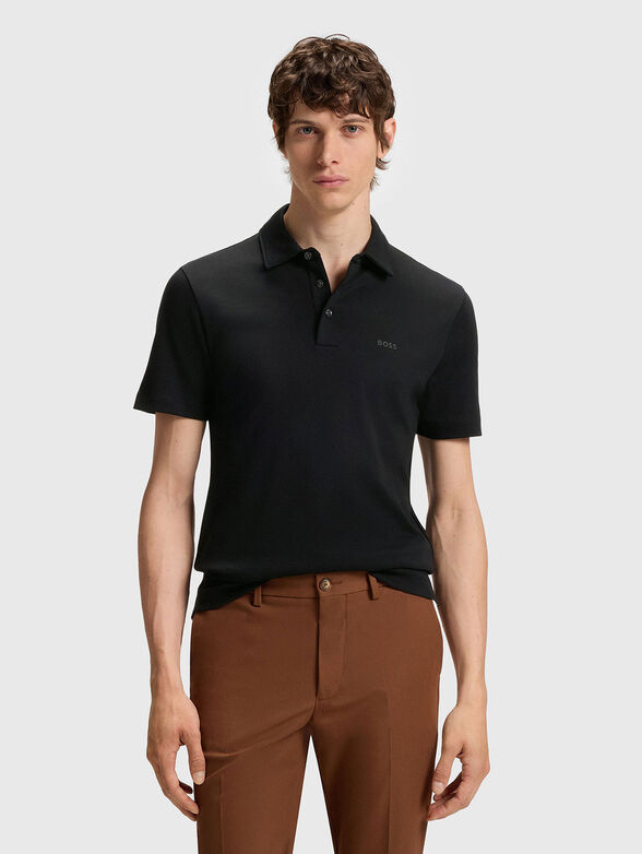 Black polo shirt PALOSH  - 1