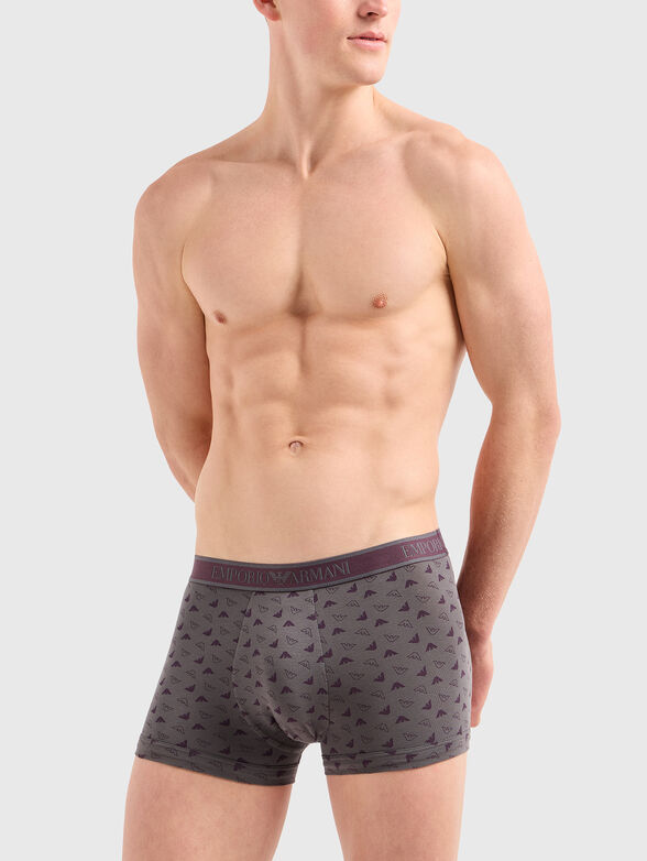 Set of three pairs of boxers with logo - 1