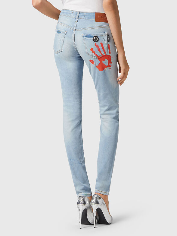 Slim jeans with print - 2