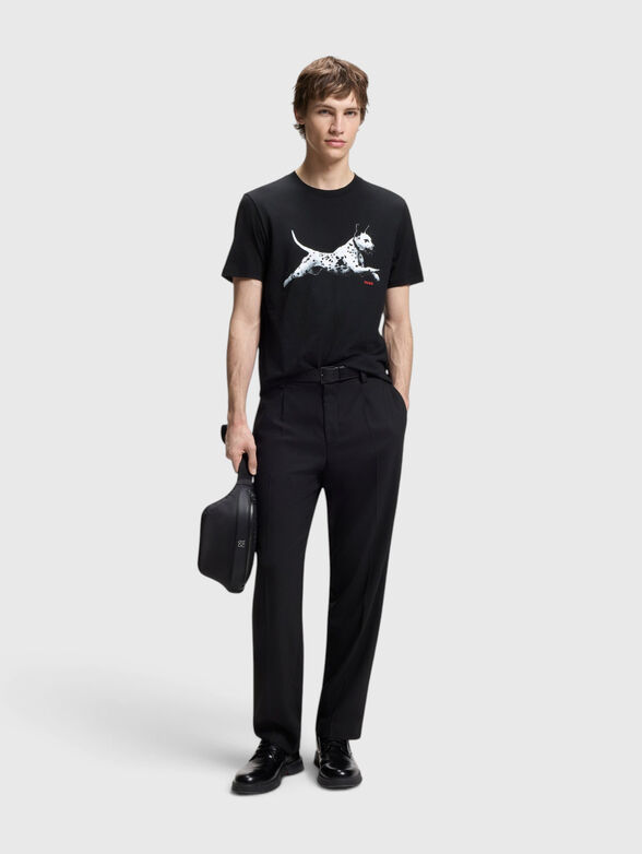 DIRUNN T-shirt with contrasting print - 2