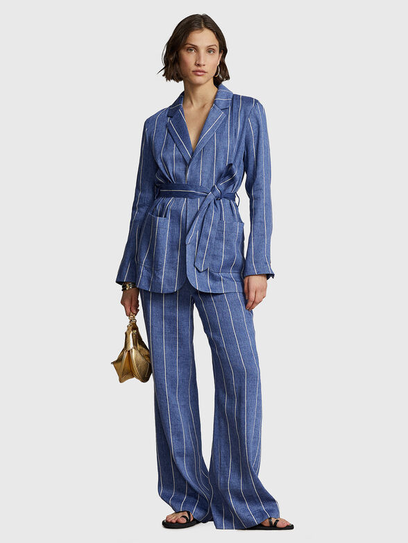 Jacket in cotton blend with belt - 2