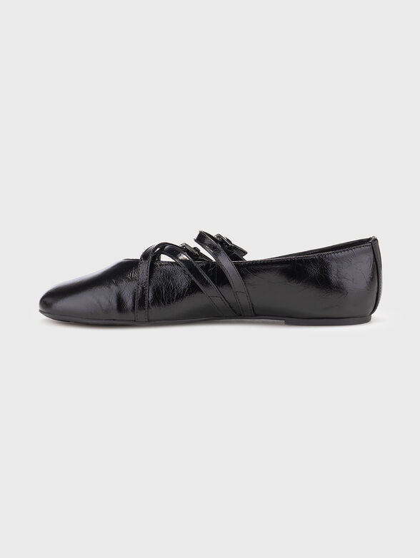 Ballerina shoes in leather - 4