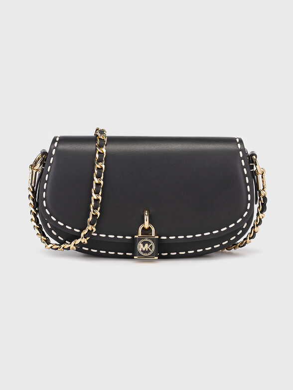 Small hand-stitched leather crossbody bag - 1