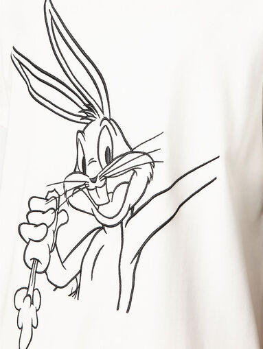 T-shirt with Bugs Bunny in white - 5
