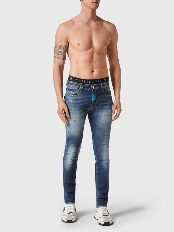 Skinny jeans in blue - 4