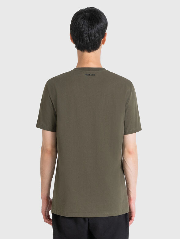 T-shirt with oval neckline and print - 2