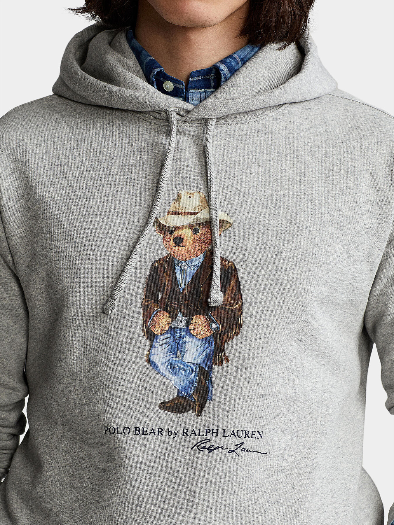 Hooded sweatshirt with POLO BEAR logo print brand POLO RALPH