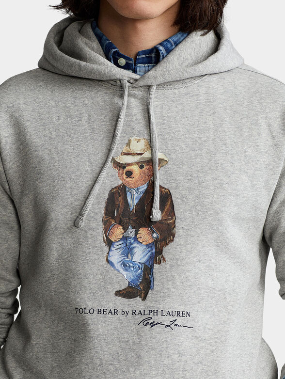 Hooded sweatshirt with POLO BEAR logo print - 4