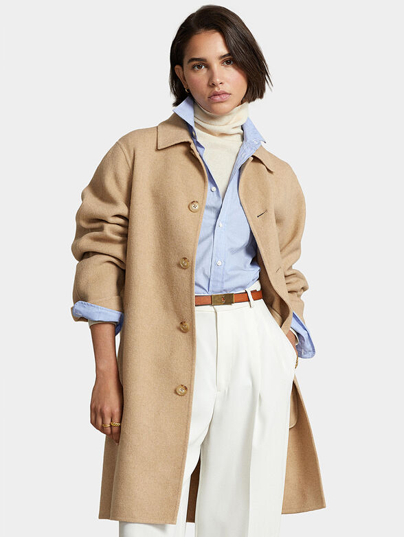 Coat in beige  - 1