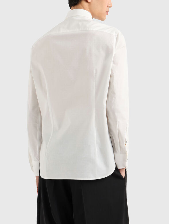 Cotton shirt with all-over jacquard logo - 3