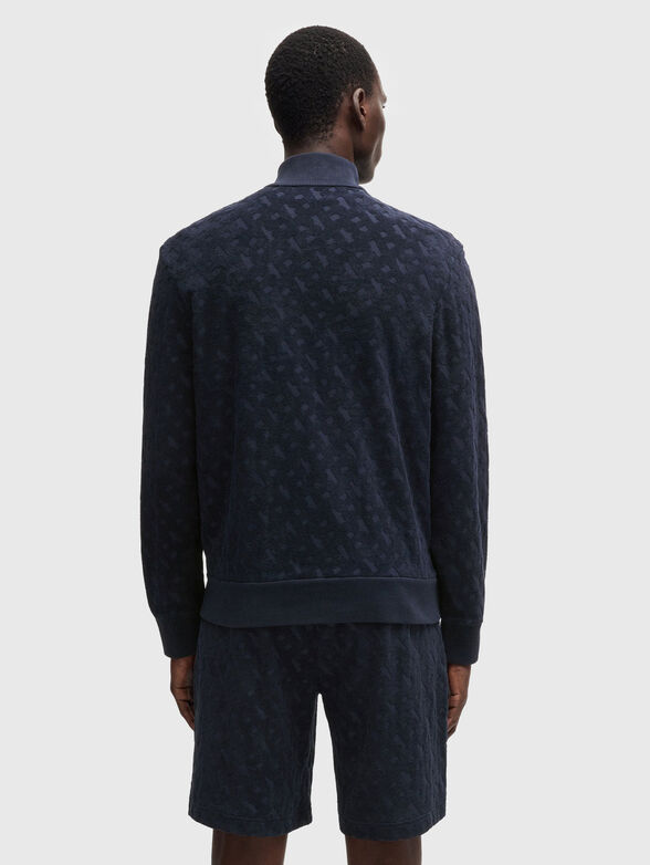 Sweatshirt with zip and logo print - 2