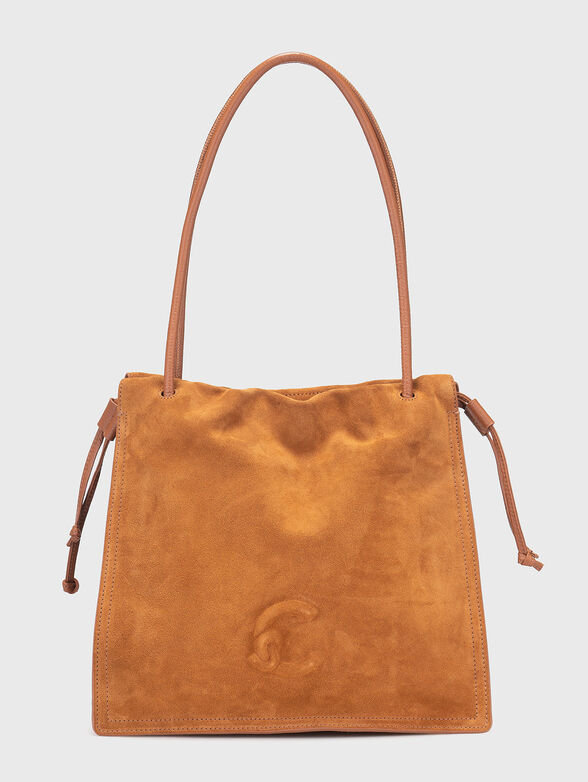 Suede bag with logo detail - 1