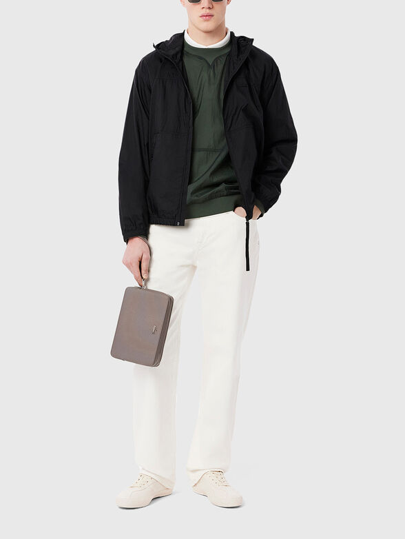 Small leather bag with saffiano effect - 2