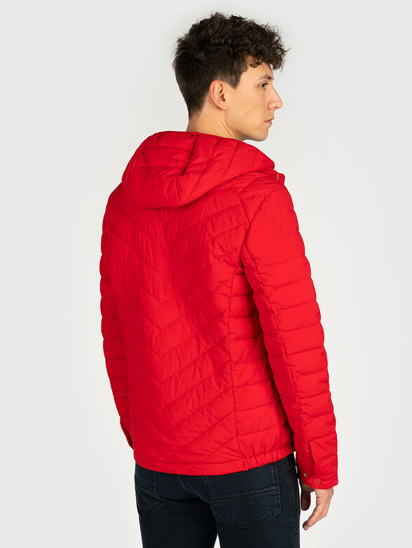 Padded jacket with quilted look - 3