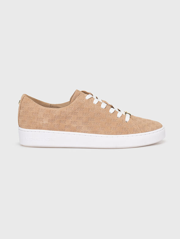 KEATON suede sneakers with logo effect - 1
