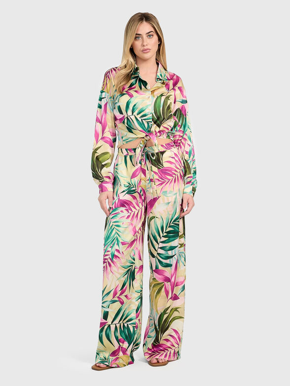 Shirt with floral print  - 1