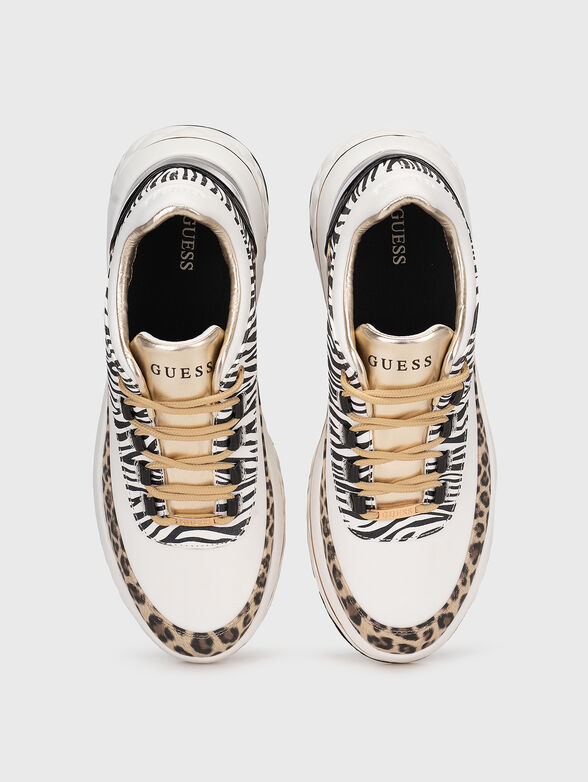 KYRA animal print sneakers - 6
