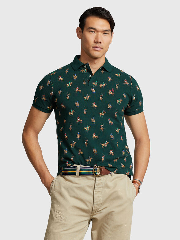 Monogram-logo print Polo Shirt - 1