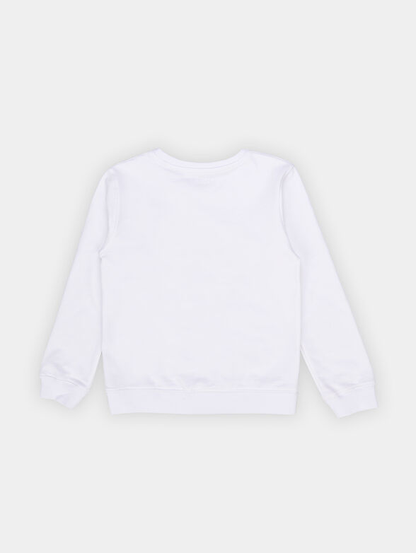 Sweatshirt in lilac color with embroidered logo - 2