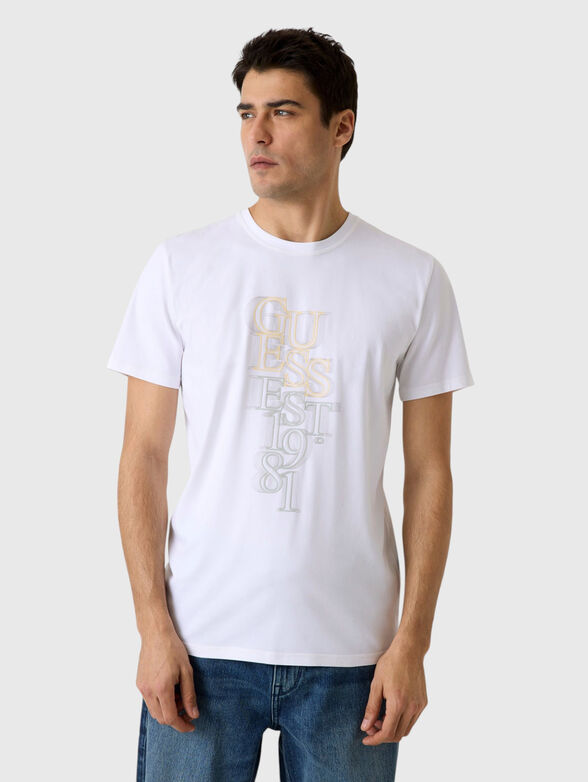 White cotton T-shirt - 1