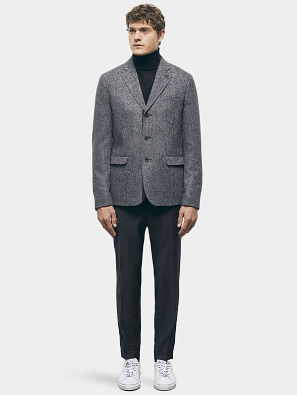 Grey wool blazer - 2