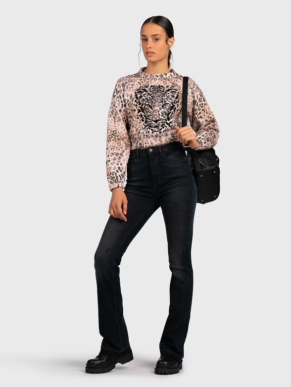 Sweatshirt with animal print - 4