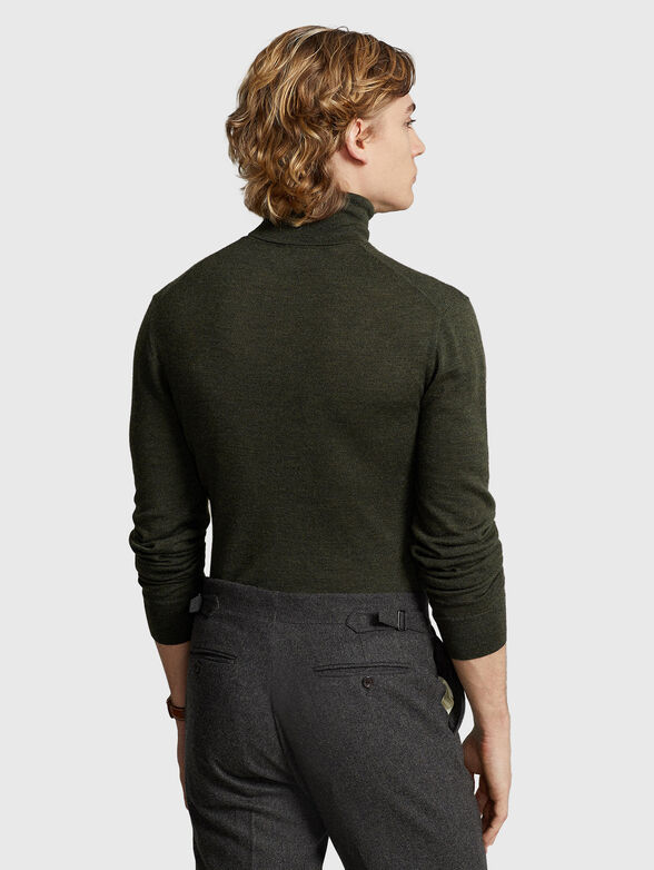 High-neck wool sweater - 3