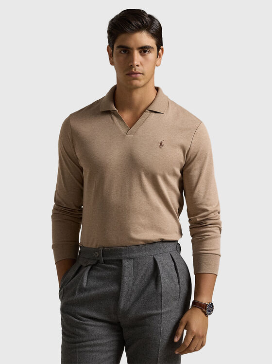 Кафяв поло -шърт - 1