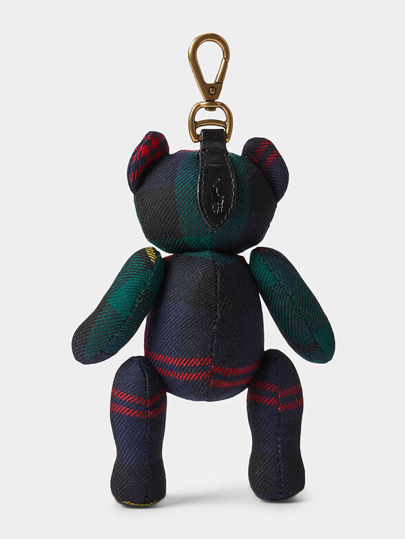 Teddy bear keychain made of wool fabric - 2