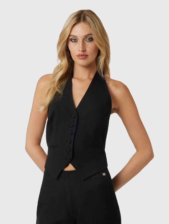 DANIELLE vest with halter neckline - 0