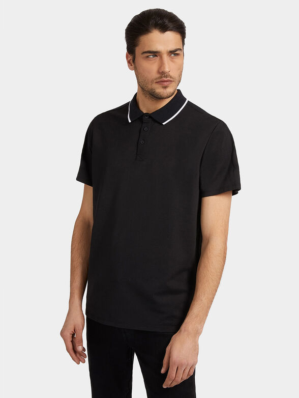 Polo shirt in black color - 1