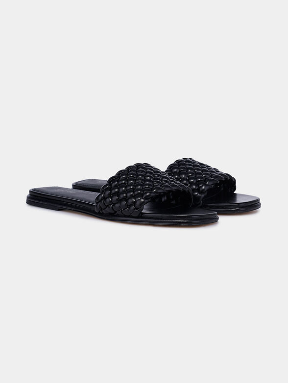 AMELIA Flat sandal in black color - 2