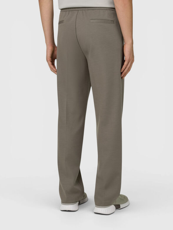 Wool trousers with an elastic waistband - 2