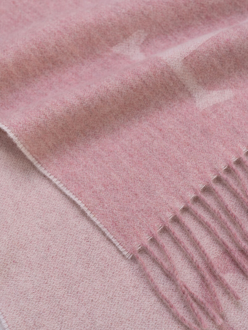 Wool scarf with logo detail - 3