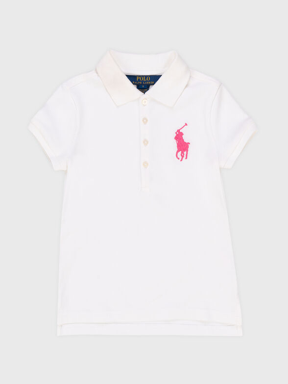 Embroidered logo polo shirt  - 1