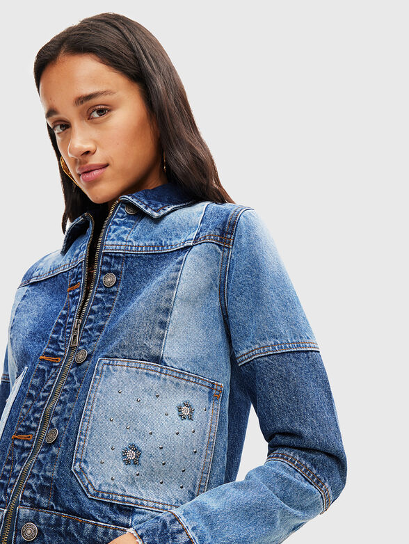 PATY denim jacket with patchwork elements - 4