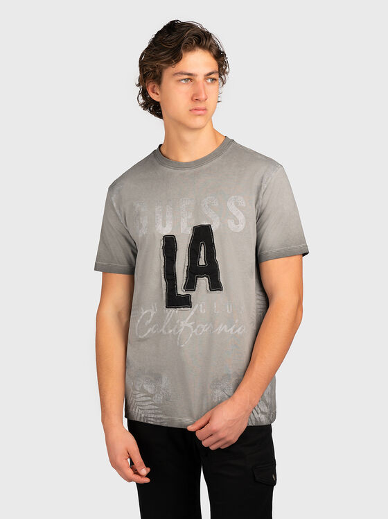 T-shirt with contrasting print - 1