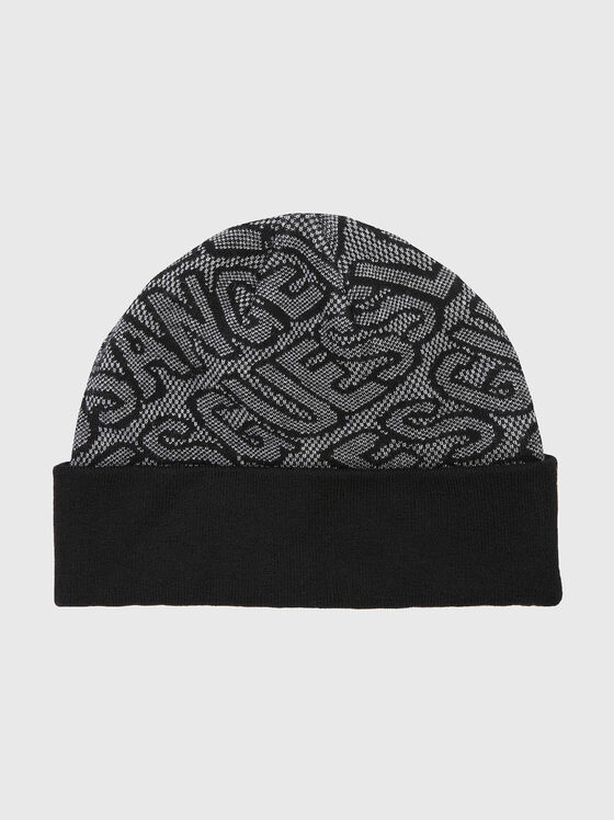 Плетена шапка от вълнен бленд - 1