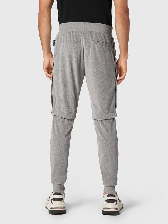 Logo accent jogging trousers in black  - 2