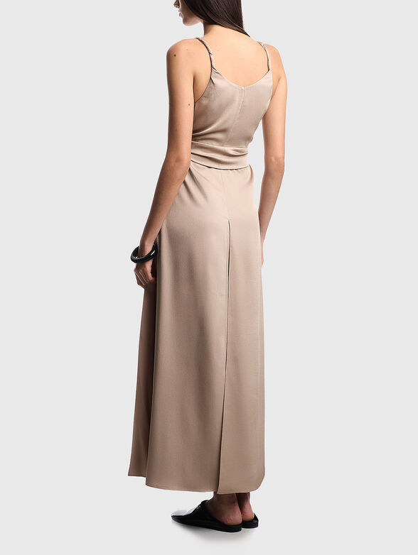 Crepe dress with slits - 2