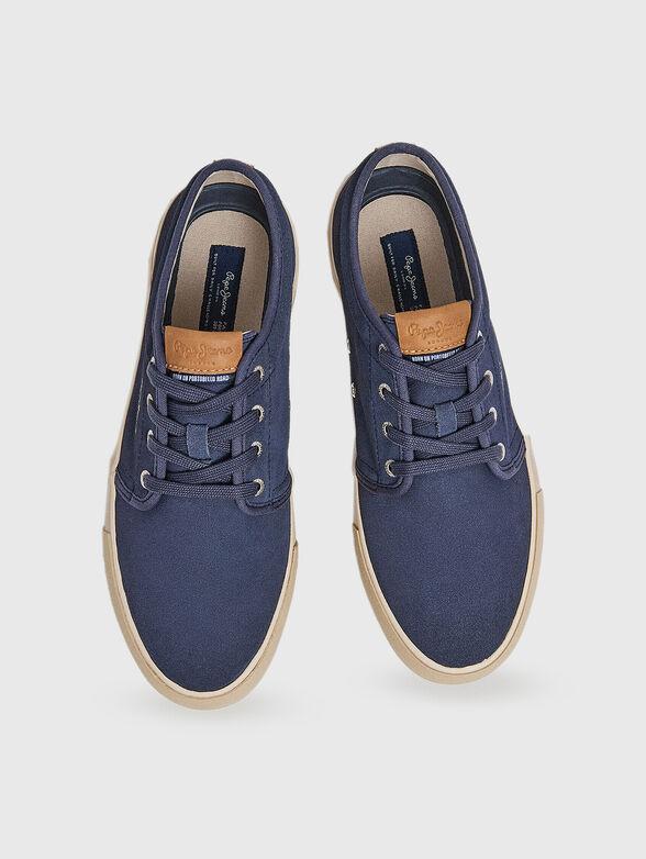 BEN URBAN dark blue leather sneakers - 6