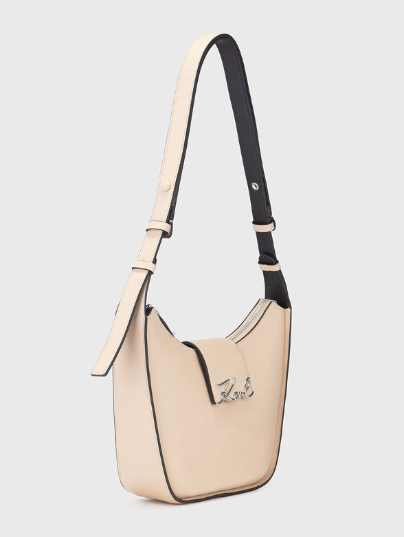 Leather bag with long strap - 4